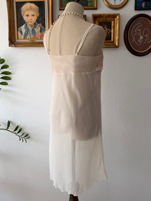 Soft Orange Chiffon Slip Size S