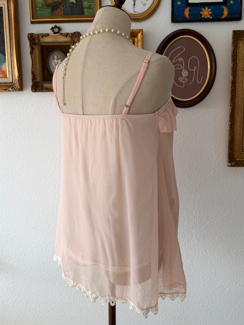 Coquette Orange Chiffon Cami Size S