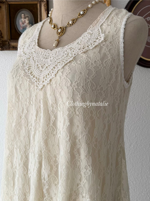 Cream Lace Babydoll Size S
