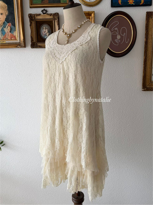 Cream Lace Babydoll Size S