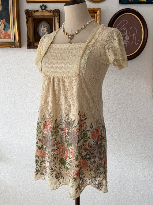 Boho Lace Blouse Size S