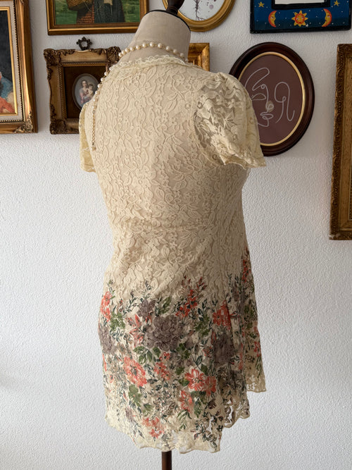 Boho Lace Blouse Size S