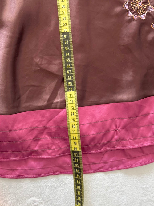 Brown Satin Slip Size XS
