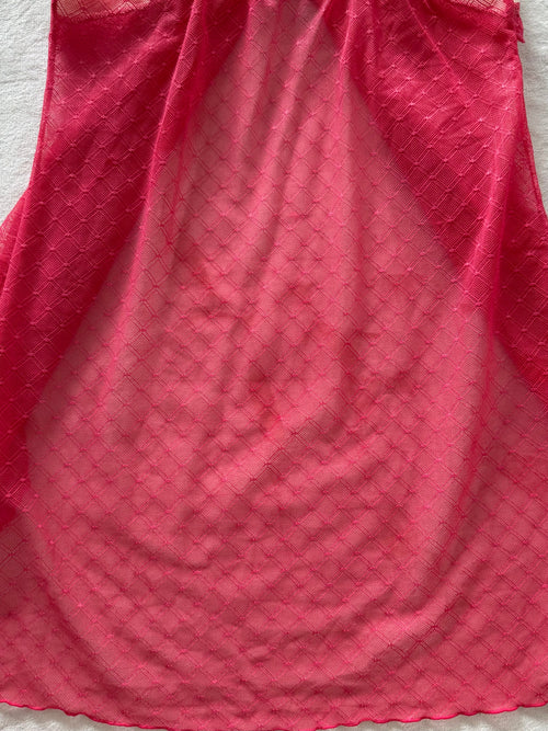 Hot Pink Mesh Lingerie Size S
