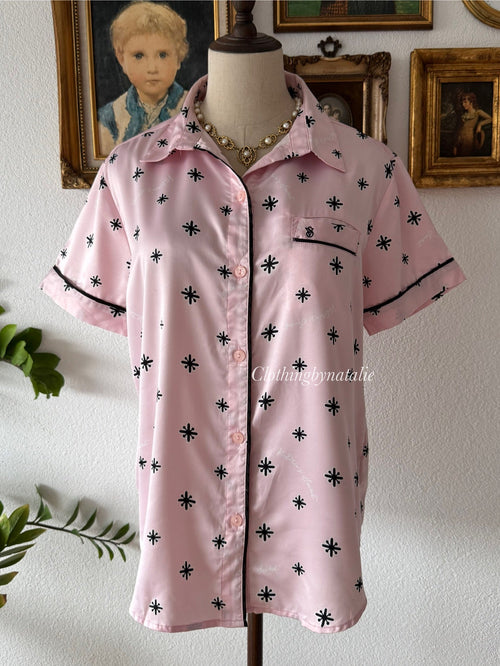 Victoria’s Secret Pink Satin Pyjama Set Size S