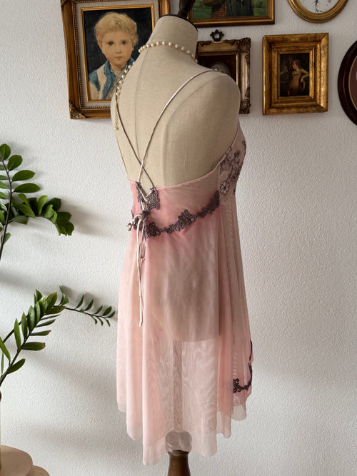 Ombré Pink Mesh Babydoll Size M