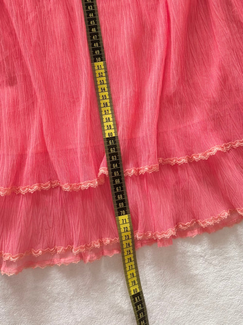 Hot Pink Mesh Babydoll Size M