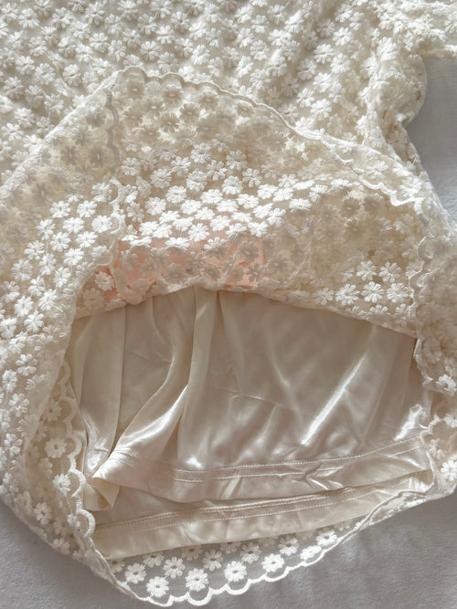 Coquette Cream Lace Blouse Size S