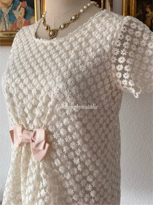 Coquette Cream Lace Blouse Size S