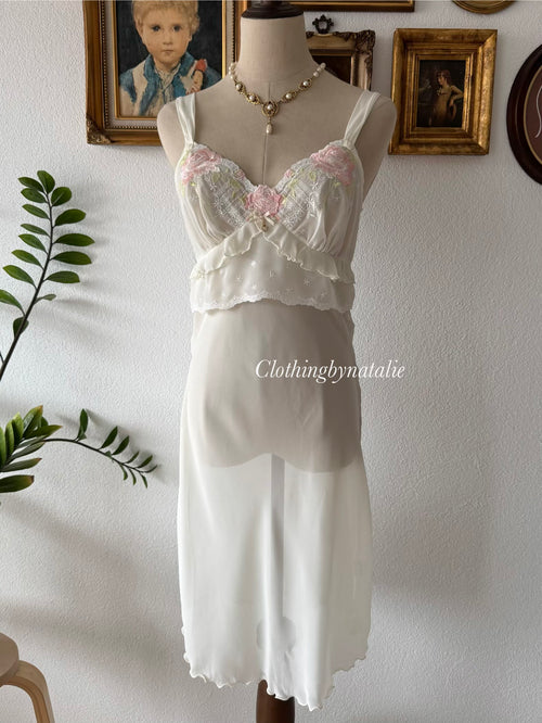 Fairy Yellow Chiffon Slip Size S