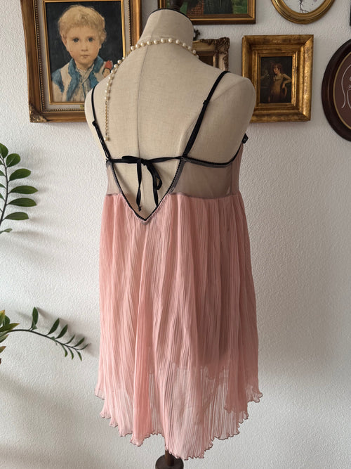 Coquette Nude Mesh Babydoll Size M
