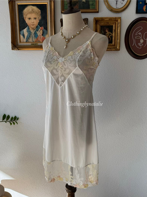 White Nylon Gown Size S