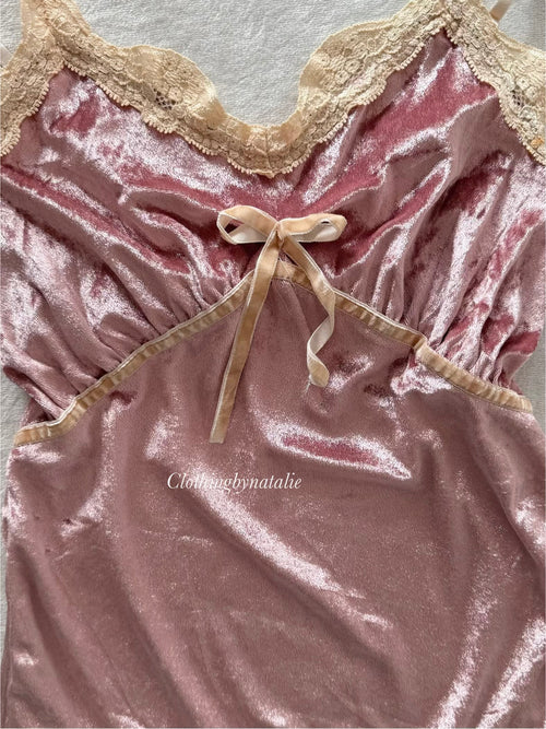 Pink Velvet Cami Size XS