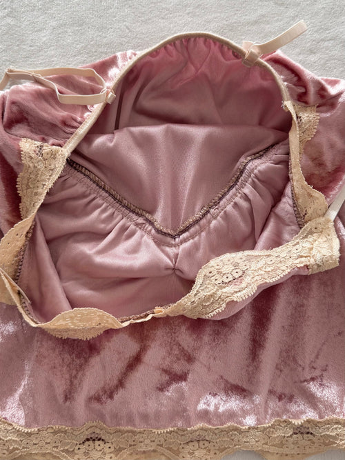 Pink Velvet Cami Size XS