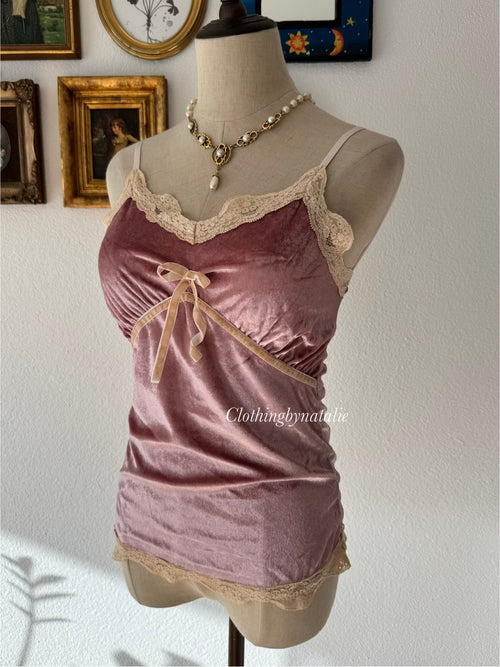 Pink Velvet Cami Size XS