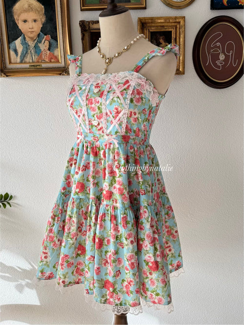 Coquette Floral Babydoll Dress Size S