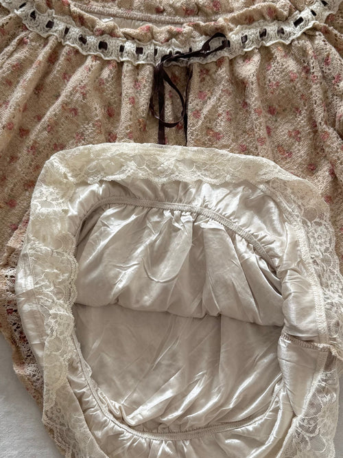 Coquette Knit Lace Blouse Size S