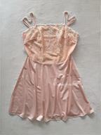 Blush Orange Nylon Slip Size M