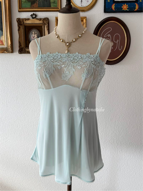 Baby Blue Nylon Cami Size M