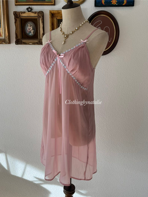 Fairy Pink Chiffon Slip Size S