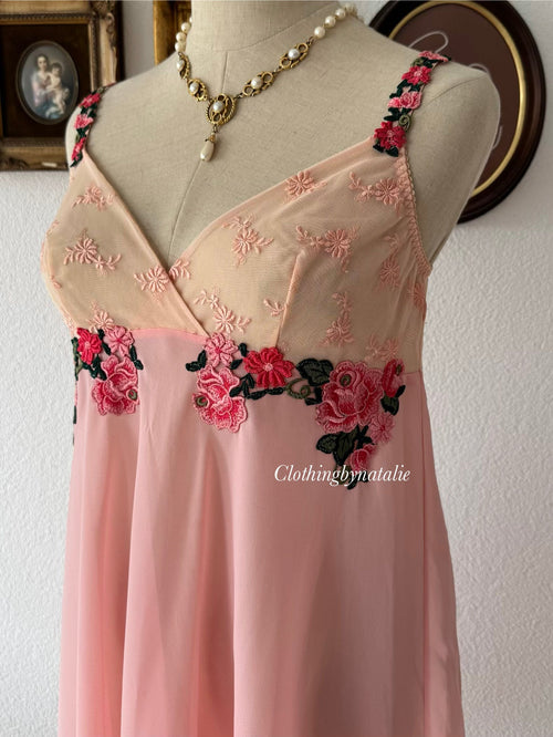 Fairy Pink Chiffon Babydoll Size M