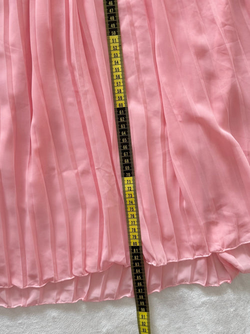 Pleated Pink Chiffon Babydoll Size S