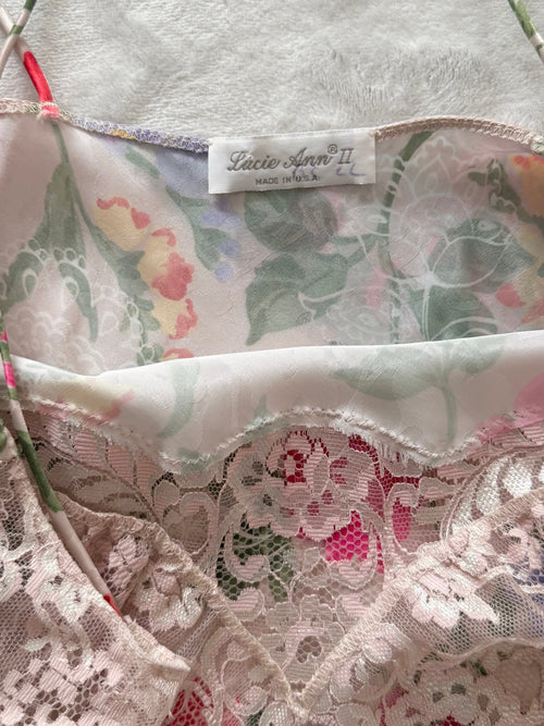 Lucie Ann II Floral Brocade Slip Size M