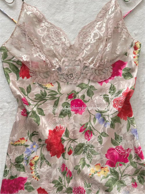 Lucie Ann II Floral Brocade Slip Size M