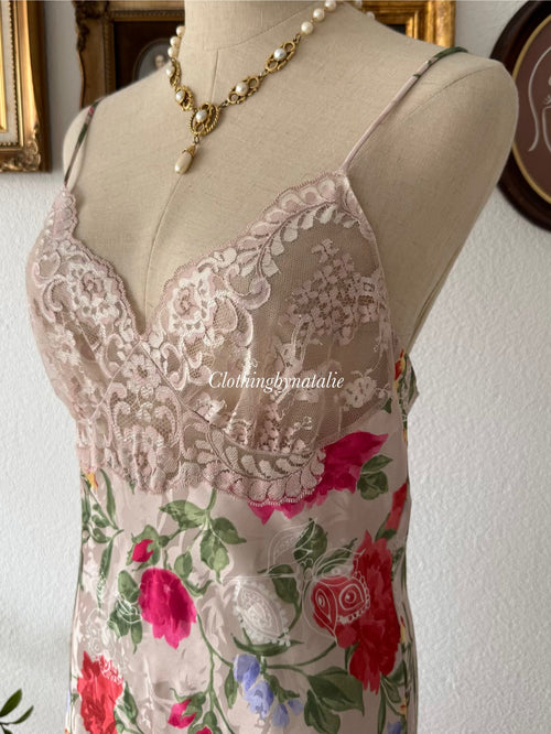 Lucie Ann II Floral Brocade Slip Size M