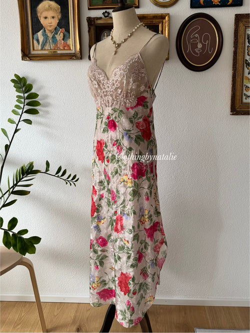 Lucie Ann II Floral Brocade Slip Size M