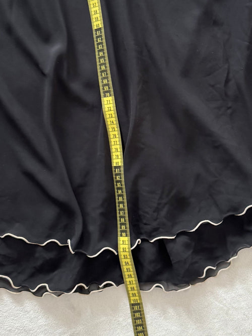 Whimsical Black Chiffon Babydoll size M