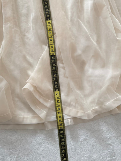 Odette Barsa Cream Nylon Nightgown Size M