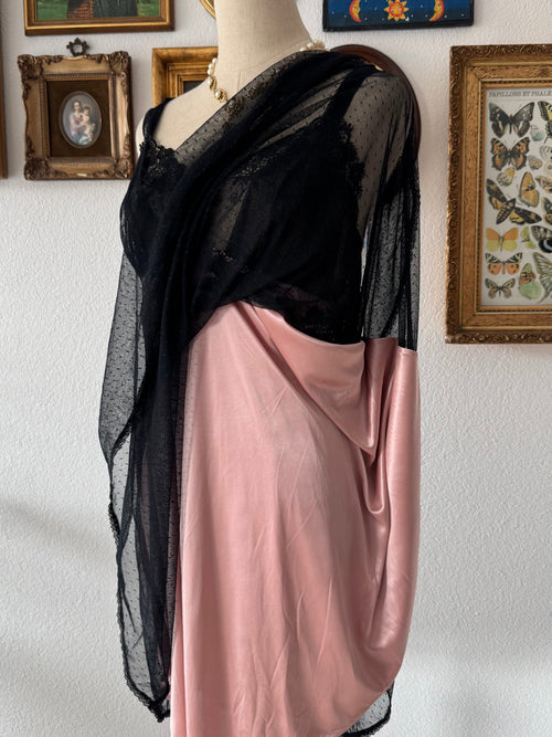 Whimsical Black Pink Babydoll Size M/small L