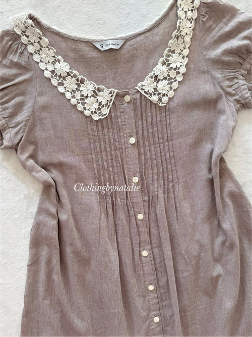 Japanese Grey Cotton Babydoll size S