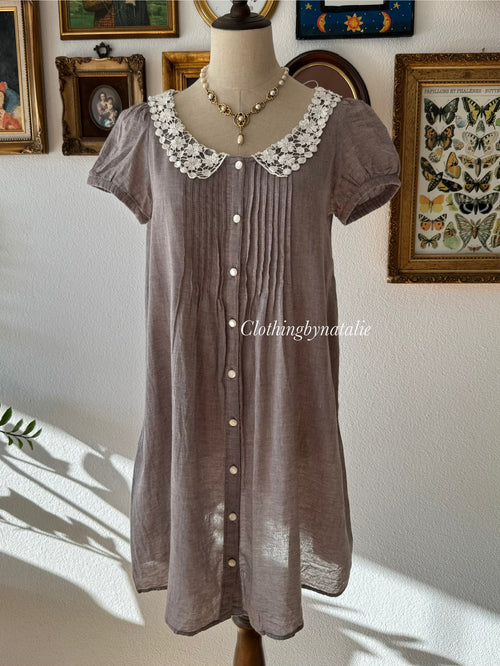Japanese Grey Cotton Babydoll size S