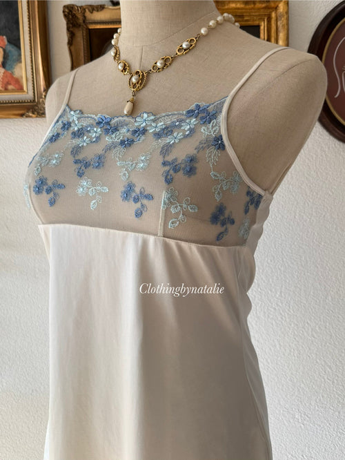 White Nylon Lace Cami Size XS