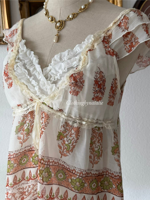 Y2K Chiffon Blouse size S