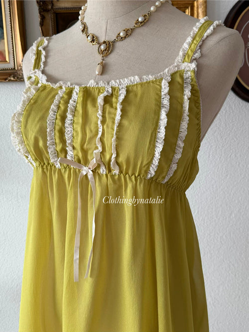 Fairy Green Chiffon Babydoll Size S