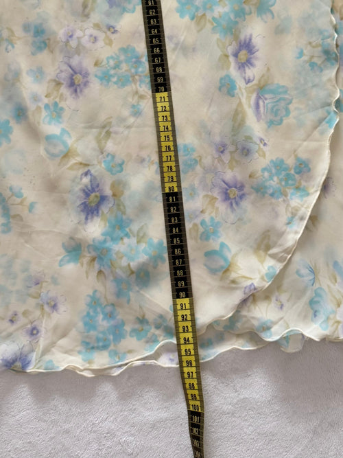 Romantic Blue Chiffon Nightgown Size M