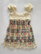 Boho Knit Chiffon Babydoll Size S/M
