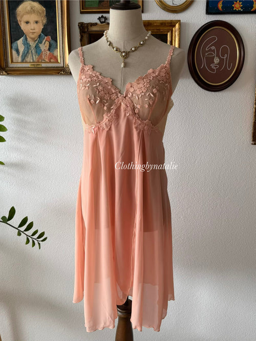 Fairy Orange Chiffon Babydoll Size M