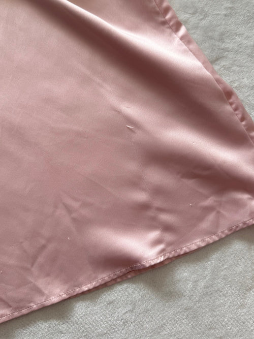 Pink Lace Satin Slip Size S