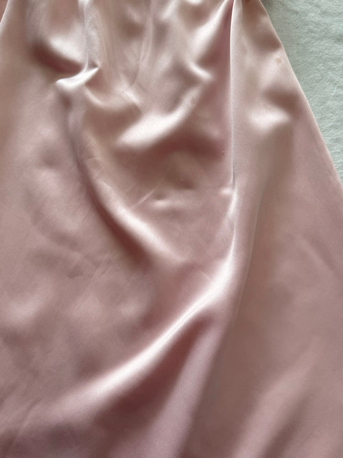 Pink Lace Satin Slip Size S