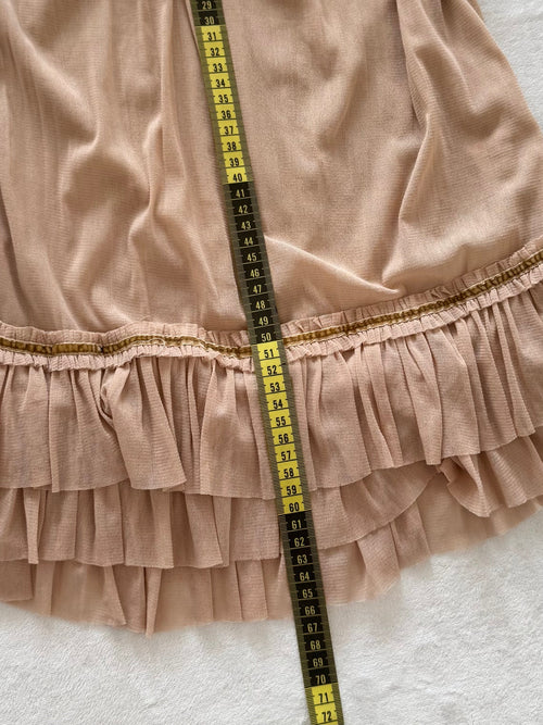 Earthy Brown Mesh Cami Size S