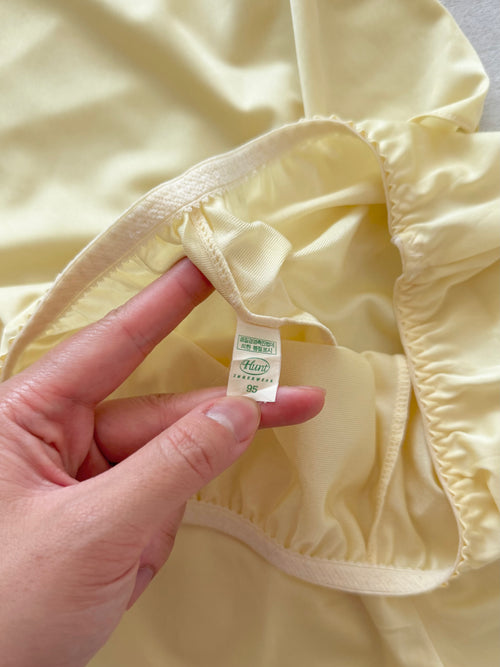 Soft Nylon Yellow Lounge Set size S