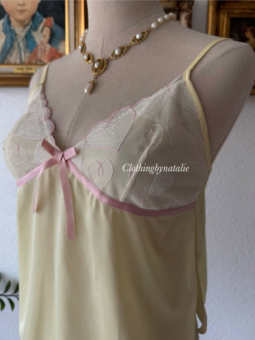 Soft Nylon Yellow Lounge Set size S