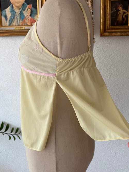 Soft Nylon Yellow Lounge Set size S