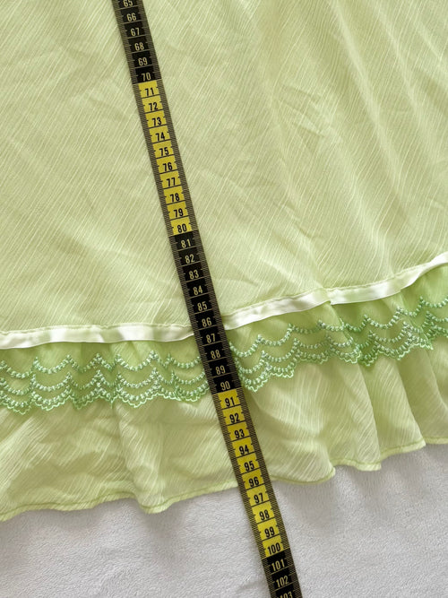 Fairy Green Chiffon Slip Size S