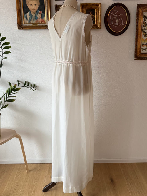 1960s Bert Yerlin Nylon Maxi Peignoir Set Size L
