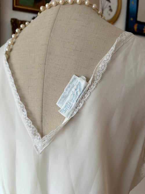 1960s Bert Yerlin Nylon Maxi Peignoir Set Size L